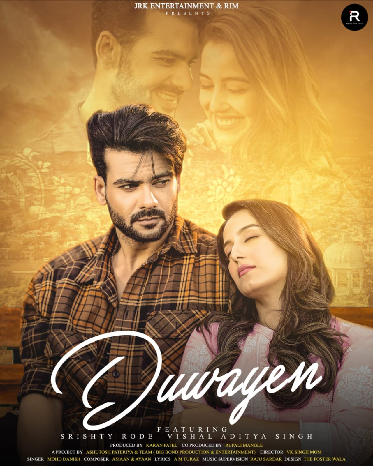 Rising Indie Music Label’s forthcoming music single ‘Duwayen’ features Actress SRISHTY RODE and Actor VISHAL ADITYA SINGH.