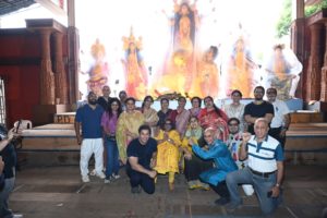 Fork Lift and Protima Sthapna of Maa Durga’s Idol at 79th North Bombay Durga Puja 2025