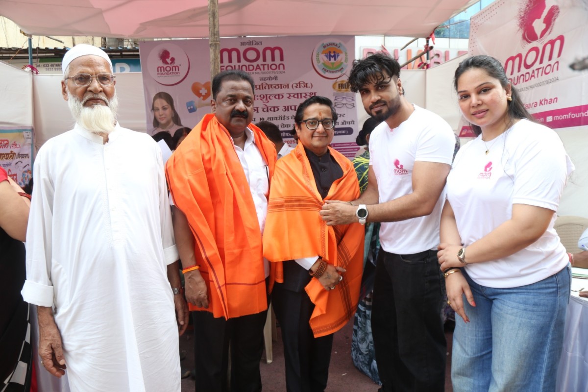Mom Foundation and Manraj Pratishthan Successfully Organize Free Health Camp