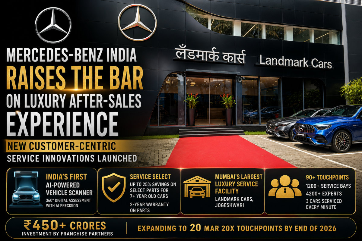 Mercedes-Benz India Raises the Bar on Luxury After-Sales Experience with New Customer-Centric Service Innovations